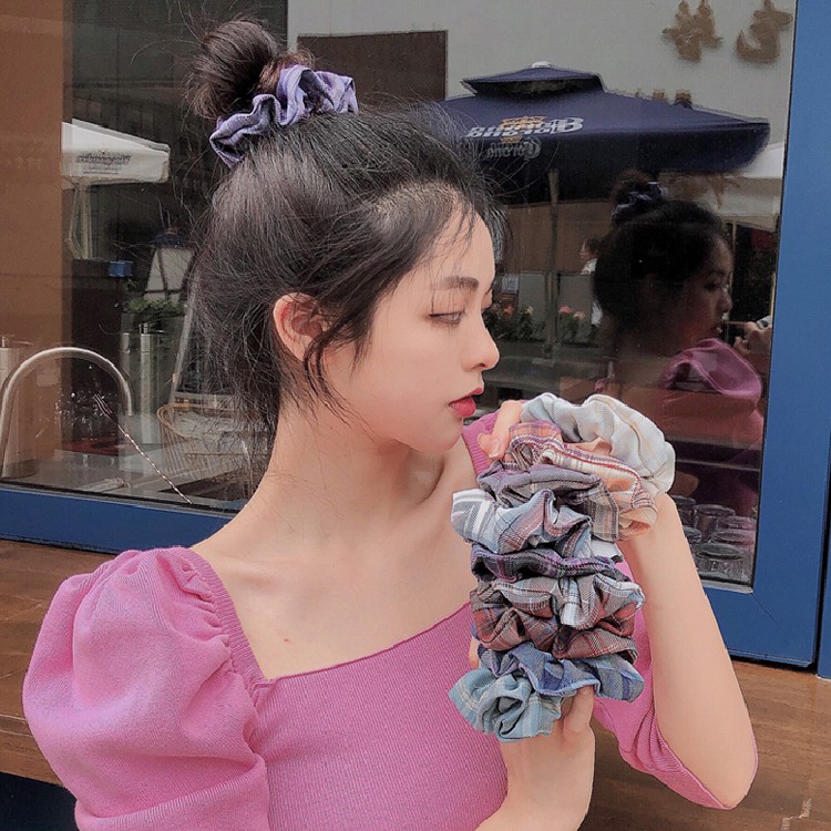 Dây Buộc Tóc Scrunchies Kiểu Dáng Hàn Quốc Xinh Xắn Dễ Thương BT01