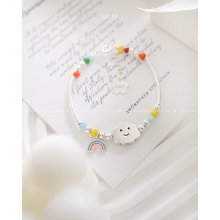 Vòng tay nhiều màu sắc charm cầu vồng Rainbow