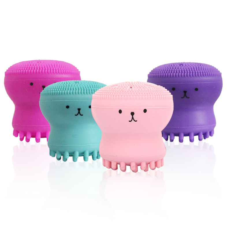 Silicone (hàng Mới Về) Cọ Rửa Mặt Tẩy Tế Bào Chết Hình Bạch Tuộc Bằng Silicon | BigBuy360 - bigbuy360.vn