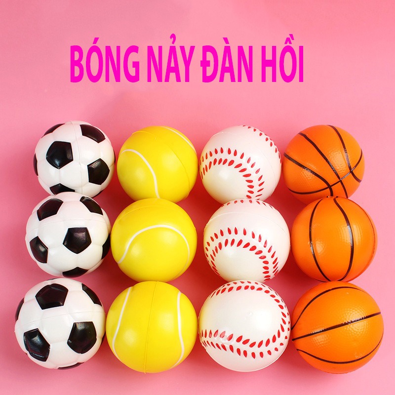 Bóng Nẩy Đàn Hồi Cao Su Bóng Đá Cao Cấp Nhiều Mẫu Squishy cứng