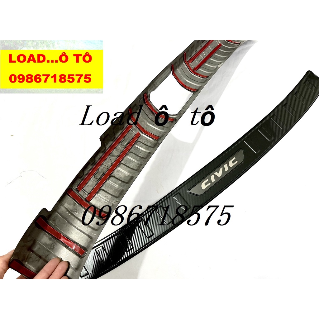 Bộ Chống Trầy Cốp Trong, Ngoài Xe Honda Civic 2022-23 Mẫu Vân Carbon Cao Cấp