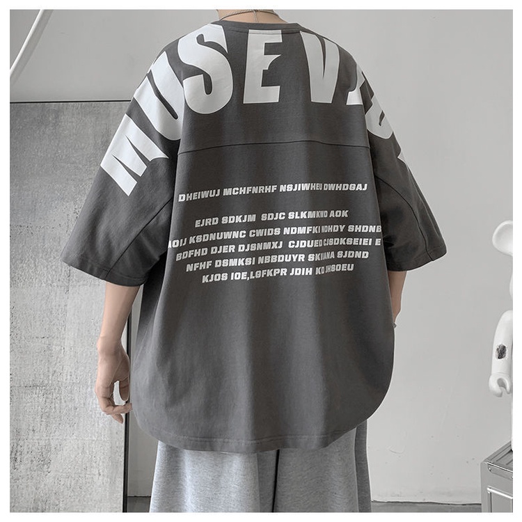 Áo Thun Nam Ngắn Tay Cổ Tròn Thời Trang Hàn