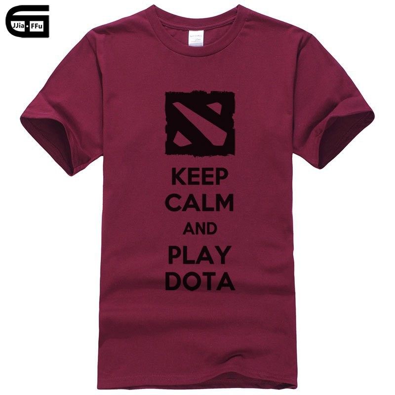 Áo Thun In Chữ Keep Calm And Play Dota 2t-shirt 1 Thời Trang Cho Nam