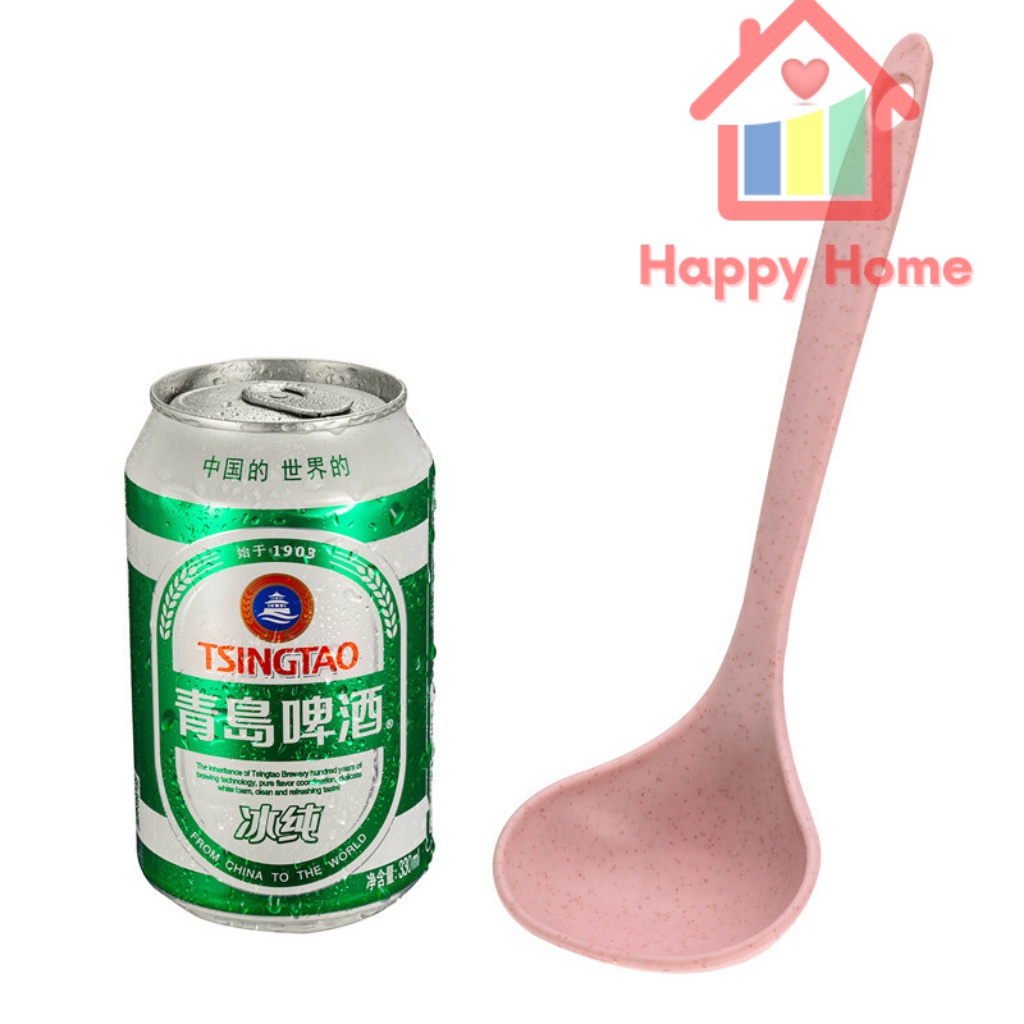 Môi múc canh, muôi, vá lúa mạch tiện dụng Happy Home