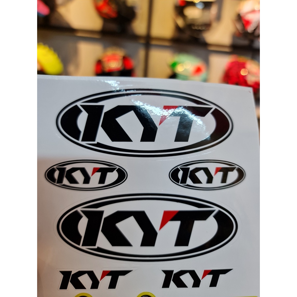 Bộ tem Logo KYT dán nón bảo hiểm siêu chất