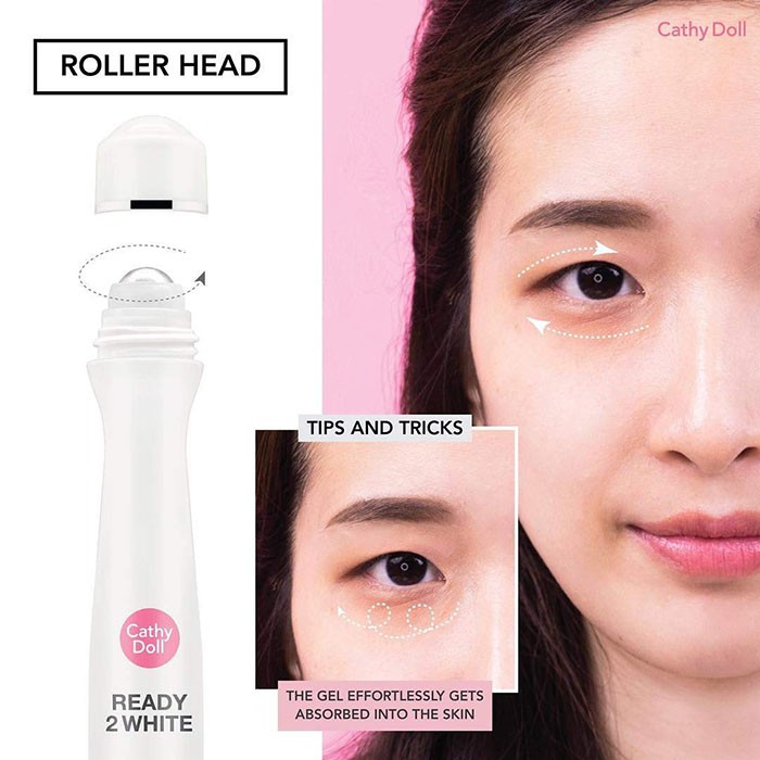 Cây Lăn Dưỡng Sáng Vùng Da Quanh Mắt Cathy Doll Ready 2 White Milky Tone Up Eye Serum 15ml