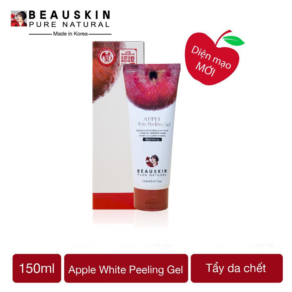 [Mã LT20 giảm 20K đơn 150K] Tẩy Tế Bào Chết Mặt Dạng Gel Dịu Nhẹ BEAUSKIN Apple White Peeling Gel 150ml - BCPG0100210 | BigBuy360 - bigbuy360.vn