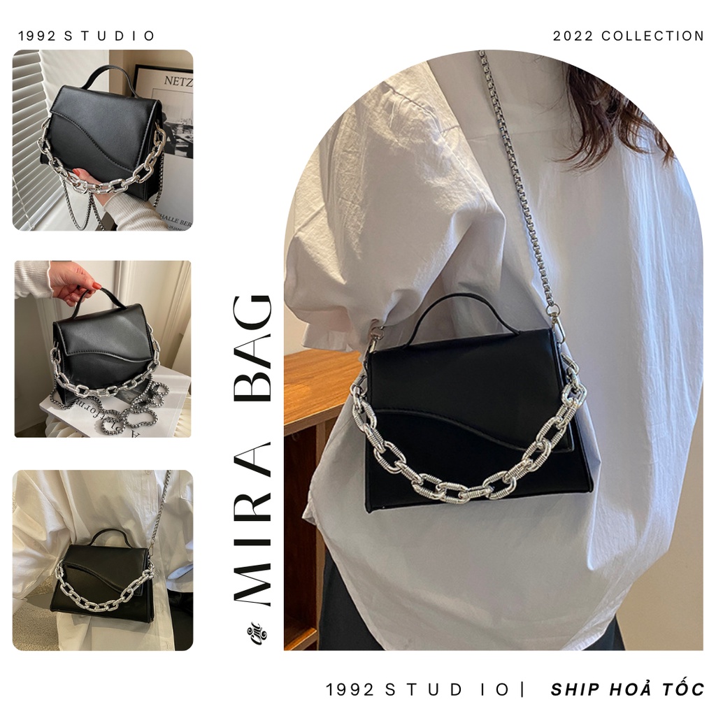Túi xách nữ/ 1992 s t u d i o/ MIRA BAG/ Túi dây xích, phối xích cá tính lạ mắt