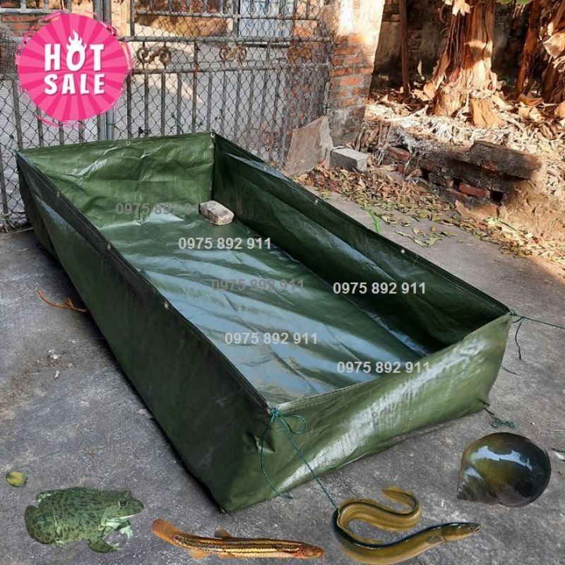 Bể bạt nuôi ốc ếch cá lươn chạch - 2x1x0,5