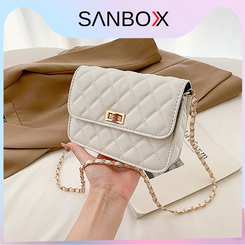 Túi xách nữ đẹp quai đeo chéo xinh xắn Sanbox Shop dành cho phái đẹp phối nhiều trang phục nổi bật