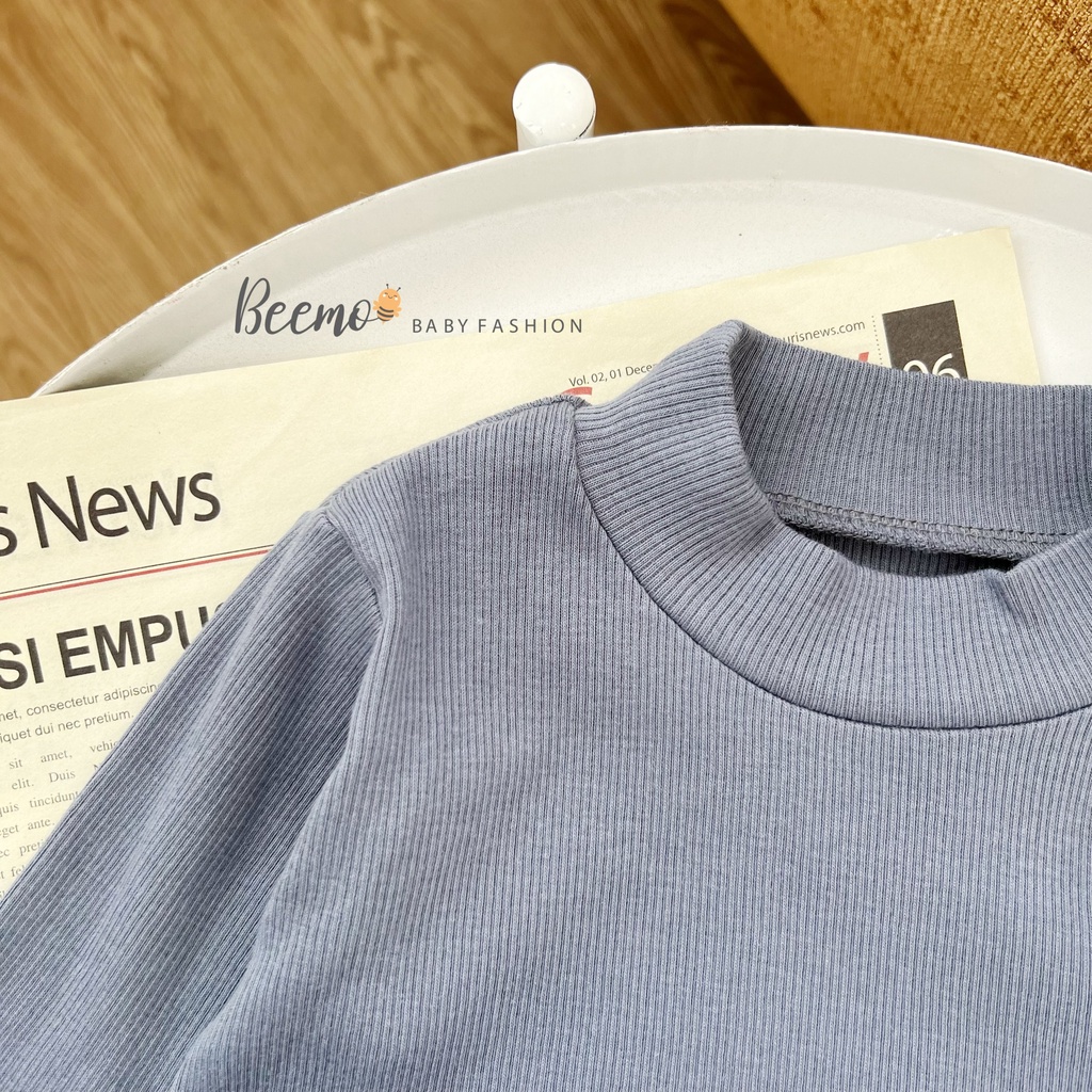 Áo thun cổ lọ 3 màu cho bé trai tư 9-24kg, hàng chính hãng Beemo