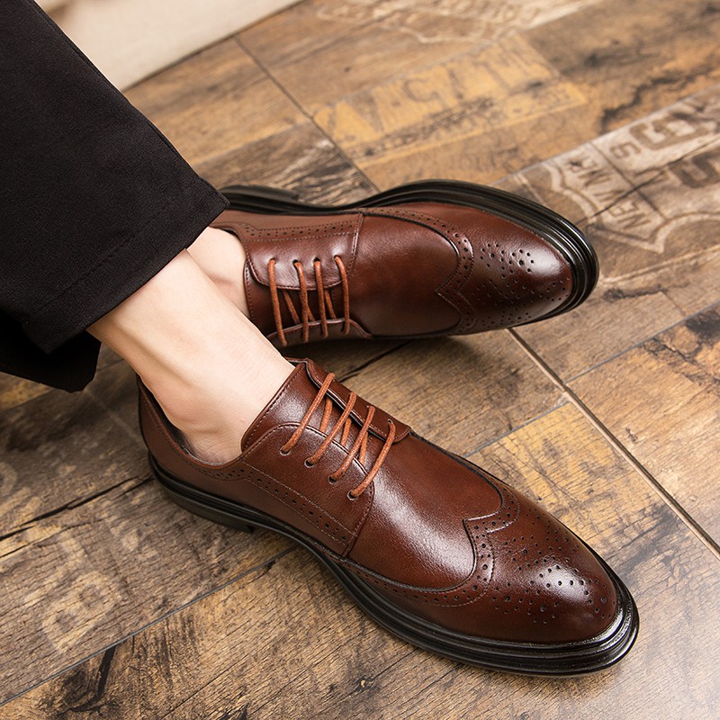 Luxury business leather shoes for men