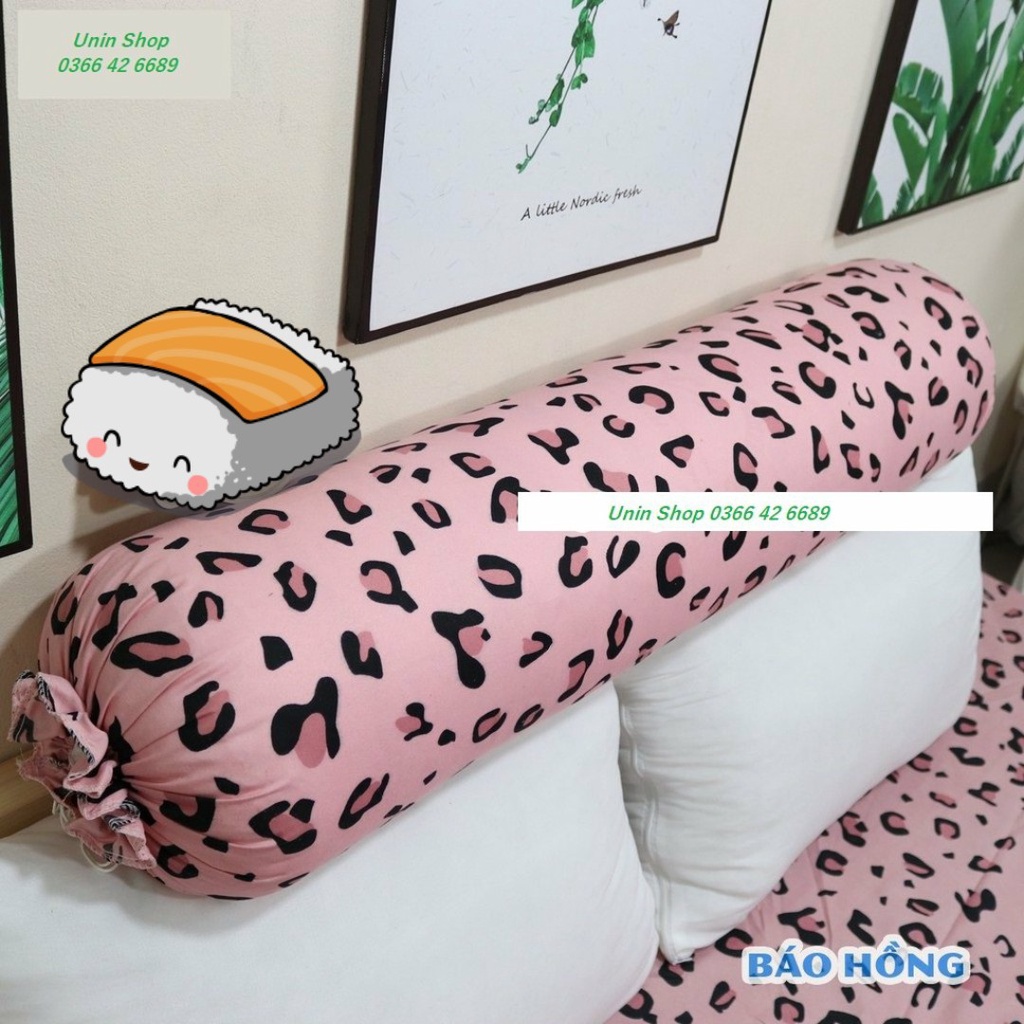 (Giá xưởng) Áo gối ôm, vỏ gối ôm loại to mẫu KẺ RÂU bao gối dài poly cotton 30x100cm loại đẹp