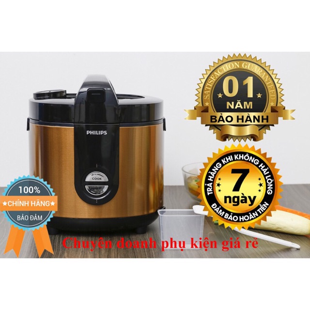 Nồi cơm điện Philips 2 lít HD3132/68 Vàng