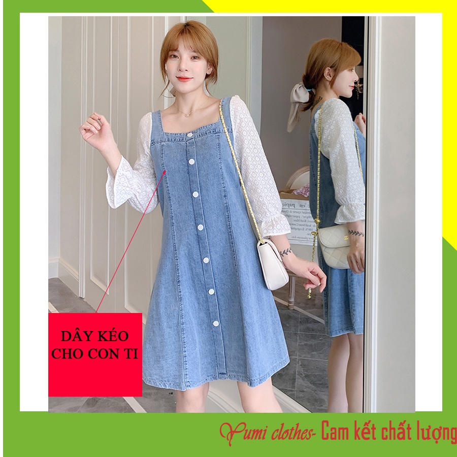 ĐẦM BẦU CÔNG SỞ JEANS