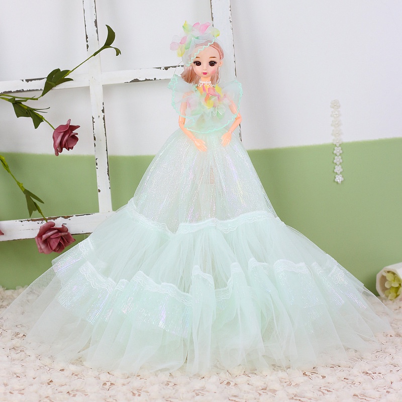 Búp bê barbie có khớp 30cm đồ chơi cho bé gái quà sinh nhật phát triển trí tuệ E876