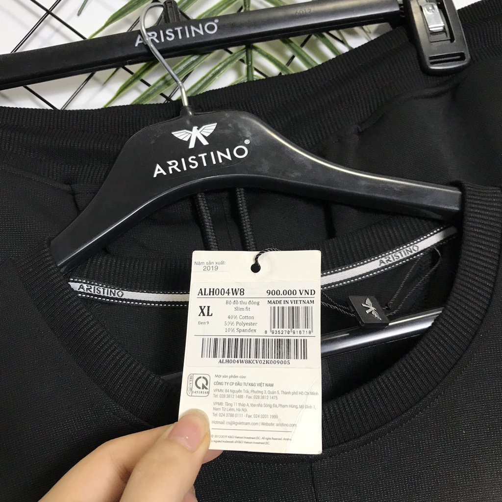 Bộ đồ thu đông nam ARISTINO cotton mềm mại, bo gấu, năng động ALH004W8 (4 màu)