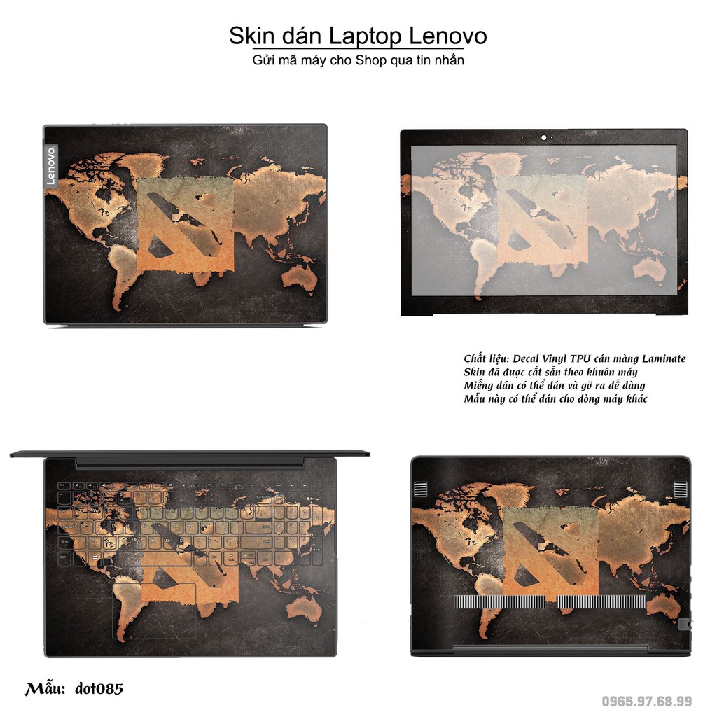 Skin dán Laptop Lenovo in hình Dota 2 nhiều mẫu 14 (inbox mã máy cho Shop)