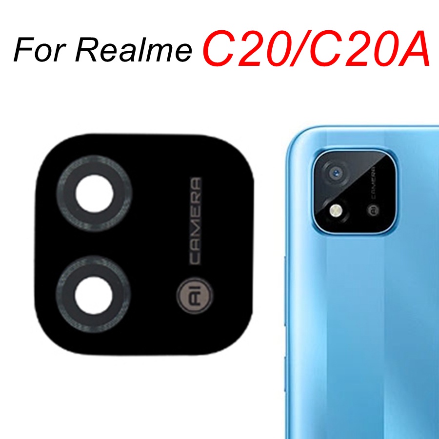 Mặt kính máy ảnh sau và keo thay thế cho Realme C3 C11 2021 C12 C15 C17 C20