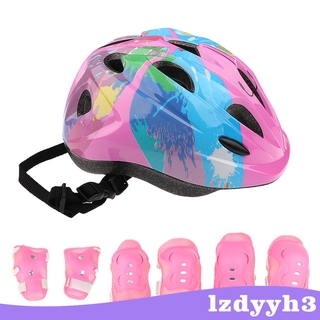 Bộ 7 Miếng Đệm Bảo Vệ Đầu Gối / Khuỷu Tay / Cổ Tay / Cổ Tay / Đầu Gối Cho Bé Khi Đi Xe Đạp / Trượt Ván