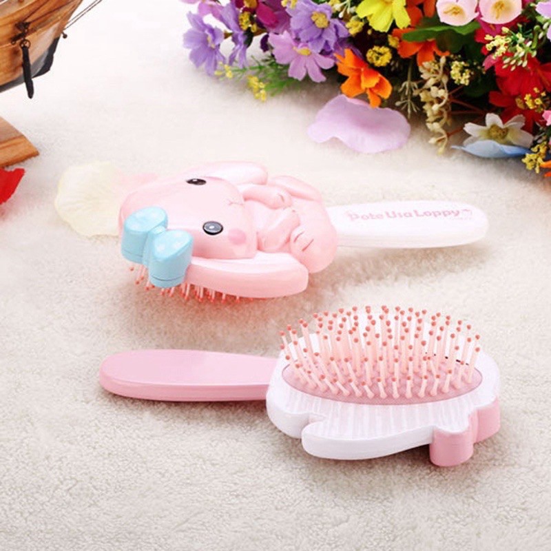 LƯỢC CHẢI TÓC DISNEY CÔNG CHÚA CHO BÉ (Hình Elsa /Hello Kitty/Thỏ Hồng/Thỏ TRắng)