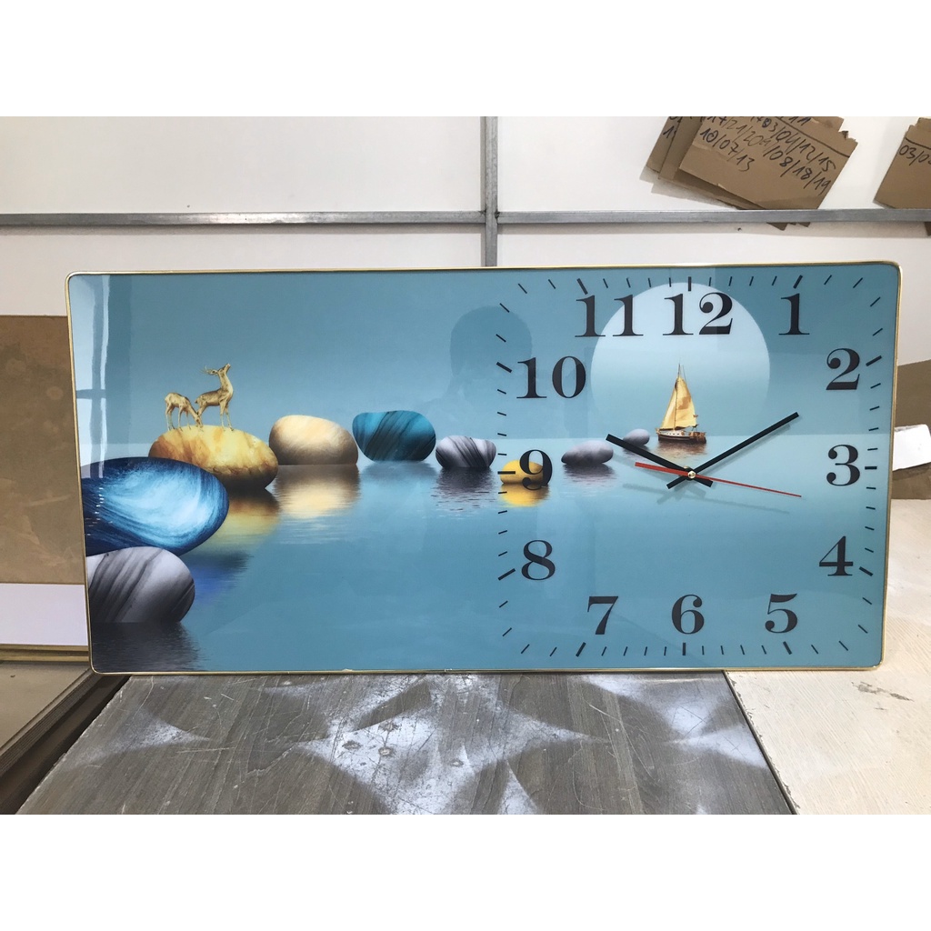 Tranh Đồng Hồ Treo Tường tráng gương 5D🍁🍁Đồng Hồ kim trôi trang trí nhà cửa, phòng khách ko gây tiếng ồn