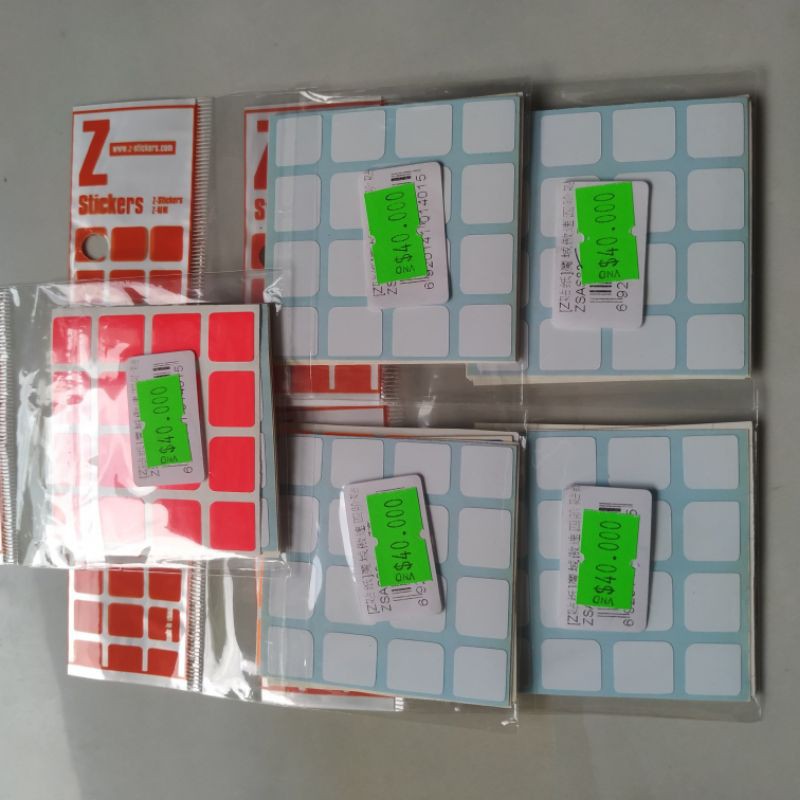 Phụ kiện miếng dán cho Rubik sticker 4x4