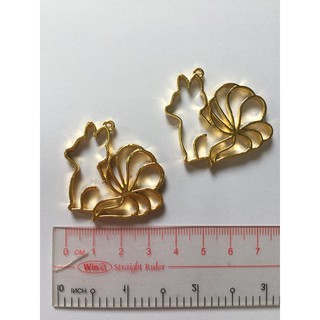 Charm kim loại resin cáo 9 đuôi