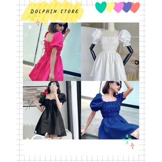 BIGSIZE Đầm babydoll nơ lưng bigsize