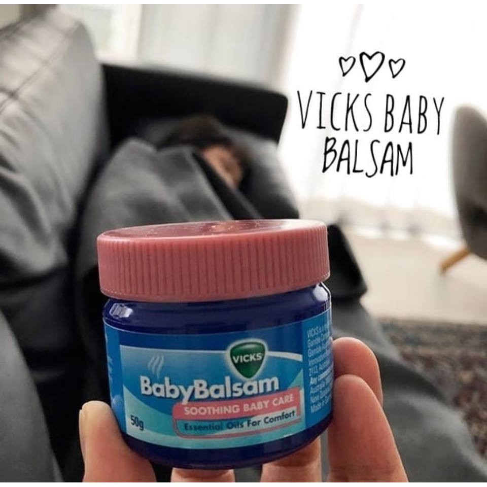 Dầu Vicks baby balsam giữ ấm cho bé