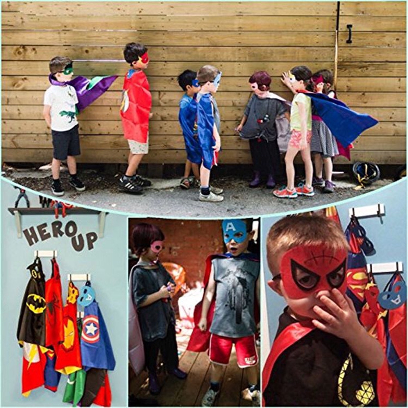 Áo choàng hóa trang họa tiết siêu anh hùng đáng yêu cho bé