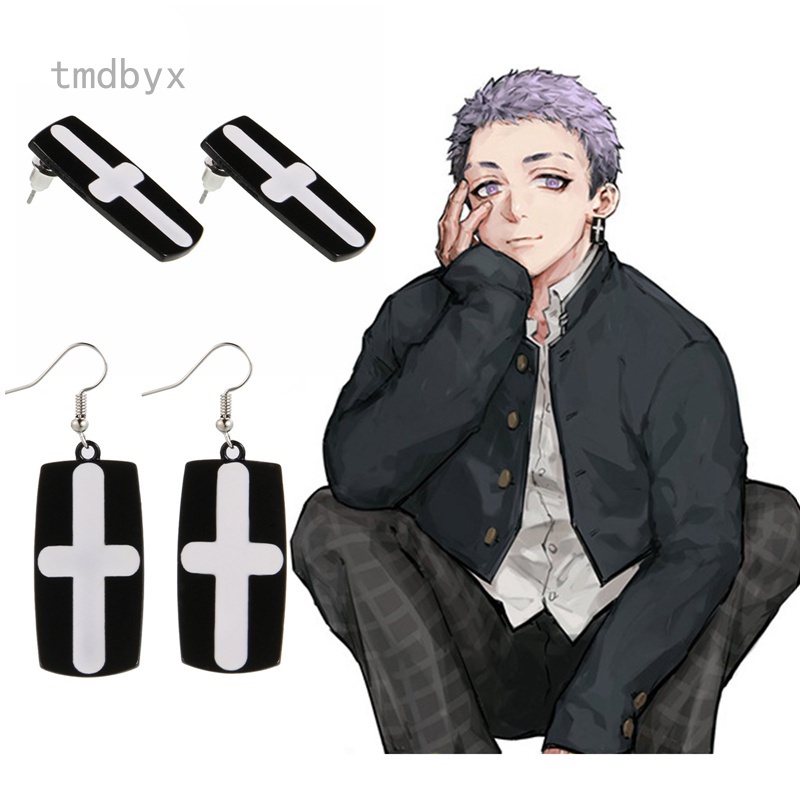 Tmdbyx 1 Đôi Bông Tai / Móc / Tai Họa Tiết Hoạt Hình Tokyo Ghoul