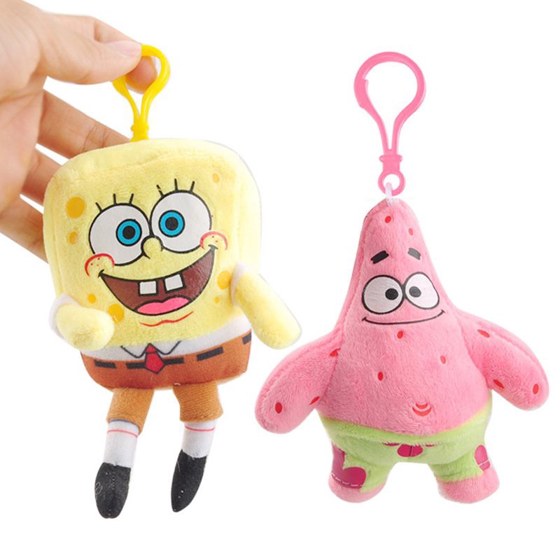 Móc Khóa Mềm Hình SpongeBob SquarePants Patrick Star Squidward Tentacles