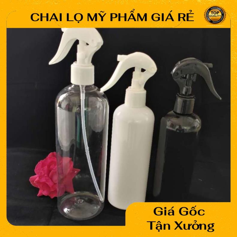 Chai Xịt Phun Sương ❤ RẺ VÔ ĐỊCH ❤ Chai nhựa pet xịt Vòi Súng 250ml rỗng chiết mỹ phẩm , phụ kiện du lịch