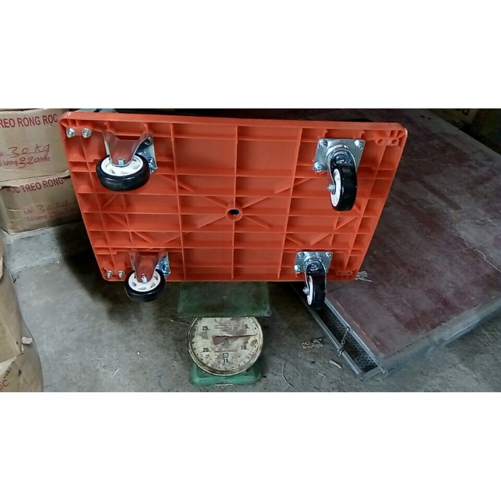 XE ĐẨY HÀNG 4 BÁNH GẤP GỌN - MITUHOME - TẢI TRỌNG 150KG MÃ MT0500 - KÍCH THƯỚC 70x48cm