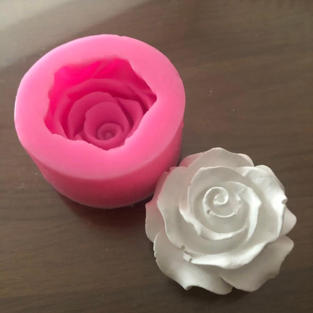 Khuôn Silicone Tạo Hình Hoa Hồng Trang Trí Bánh