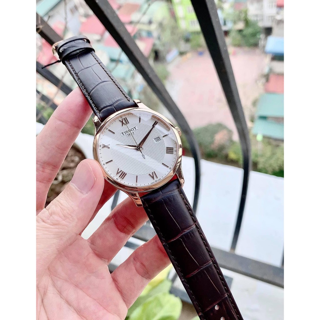 Đồng hồ nam chính hãng Tissot Tradition T063.610.36.038.00 - Máy pin Thụy Sĩ - Kính Sapphire