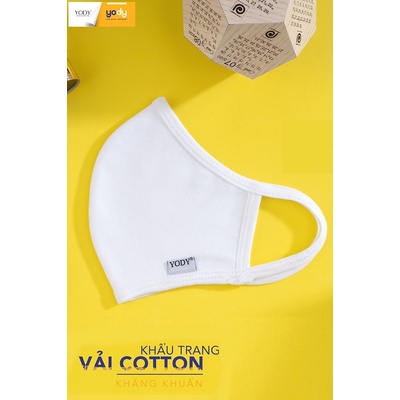 Set 5 Khẩu Trang Vải Cotton YODY Kháng Bụi Ngăn UV An Toàn Sử Dụng Nhiều Lần KTR3003