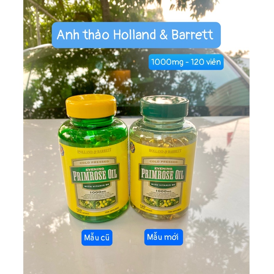 Tinh dầu hoa anh thảo Primrose Oil Holland & Barett 120v -UK