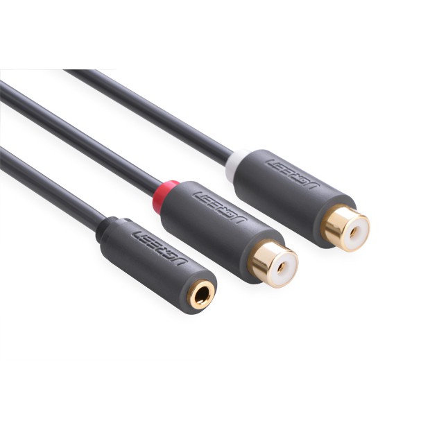 cáp chuyển đổi audio ra av 3.5mm to 2 đầu av RCA chính hãng Ugreen 10562