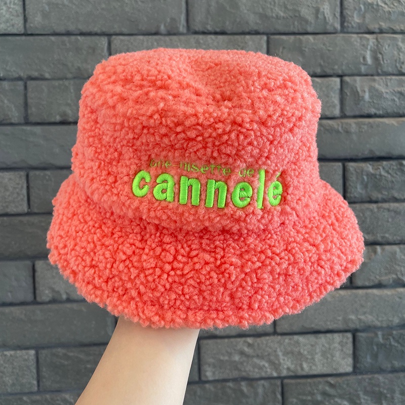 Mũ Bucket Lông Cừu Chống Gió Giữ Ấm Mùa Thu Đông Phong Cách Hàn Quốc Cho Bé