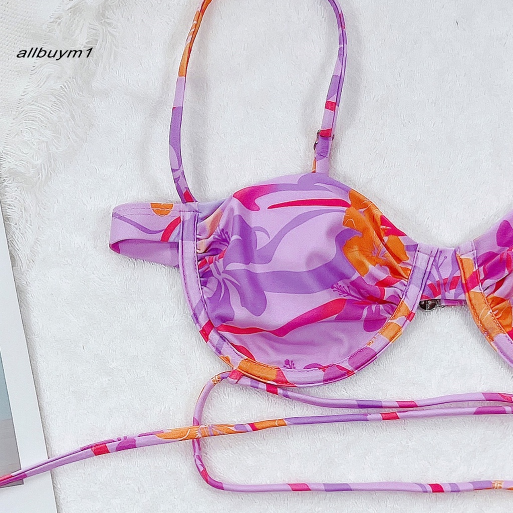 Bộ bikini hai mảnh in họa tiết thời trang dành cho nữ