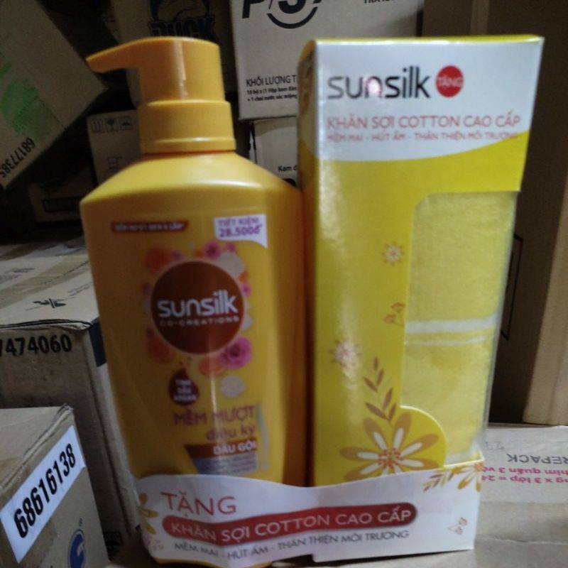 DẦU GỘI ĐẦU SUNSILK MỀM MƯỢT DIỆU KỲ 650ML TẶNG kèm chương trình của công ty