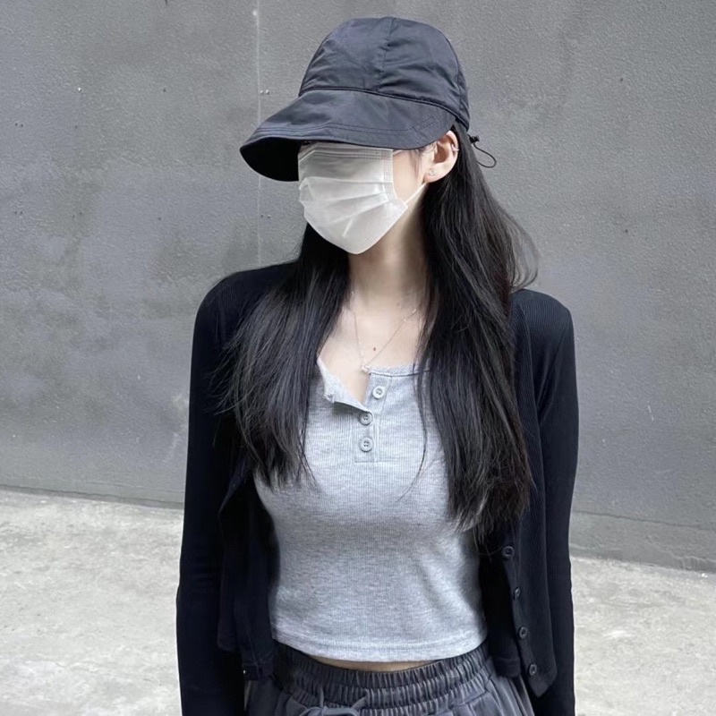 Mũ nón lưỡi trai vải mềm che nắng thoáng khí mũ đi biển đi chơi phong cách Hàn Quốc 2022