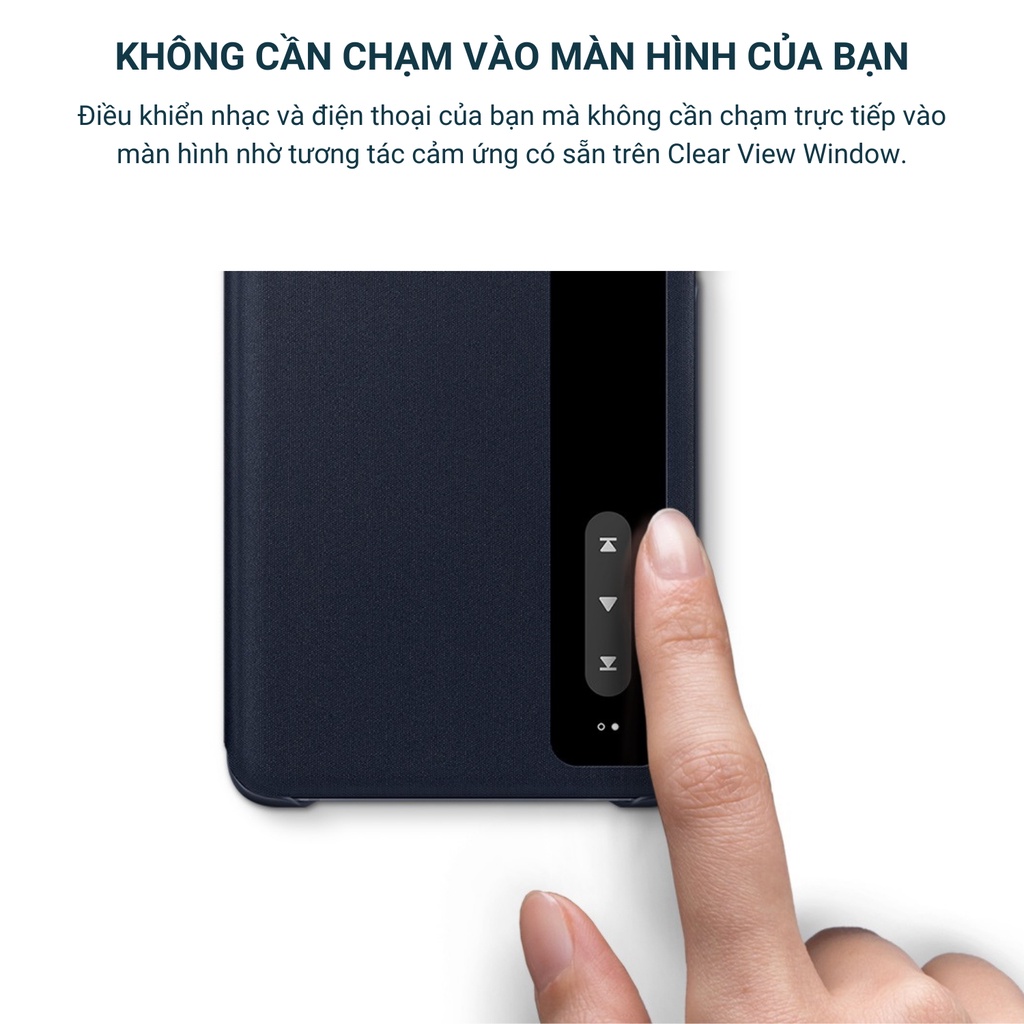 Ốp bao da Smart Clear View Cover cho Galaxy S20 FE / S20 Ultra / S21 FE / S21 Ultra