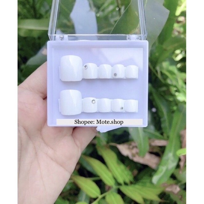 Nailbox Chân Sơn Trơn Màu Trắng Kem, Trắng Sữa, Trắng Tinh,..và Nhiều màu