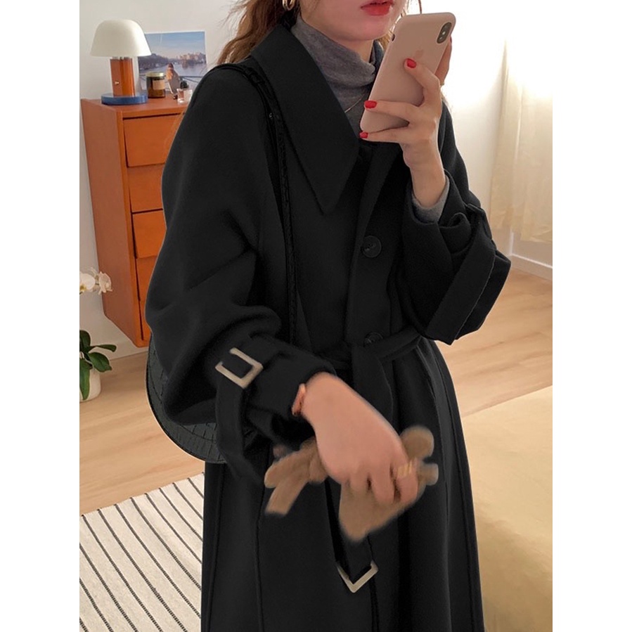 Áo Khoác Len Hai Mặt Dáng Rộng Thời Trang Thu Đông Hàn Quốc Cho Nữ 2021 | BigBuy360 - bigbuy360.vn