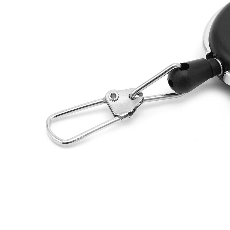 1 Cuộn Dây Gắn Móc Khóa / Thẻ ID Thiết Kế Thu Gọn Tiện Dụng Giá Đỡ