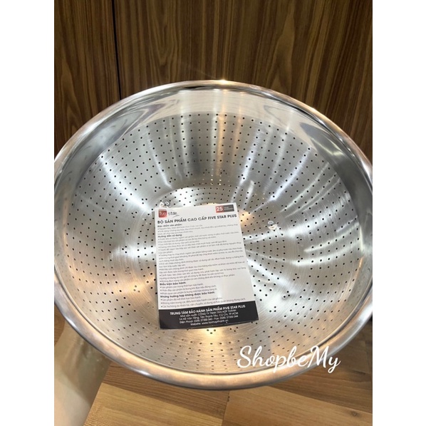 Rổ inox Fivestar Cao cấp 304 size 30cm Quà tặng từ Vinamilk