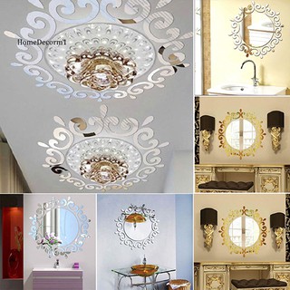 Bộ đề can dán trang trí tường họa tiết kiểu gương 3D thiết kế hiện đại tự làm